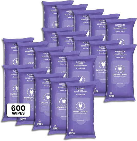 Screen Cleaner Wipes: Electronic Wipes by SWANKYCABLES