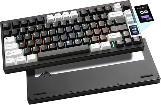 YUNZII AL80 Wireless Mechanical Keyboard, Full Aluminum CNC, Smart LCD Display by YUNZIIMECHANICALKEYBOARD