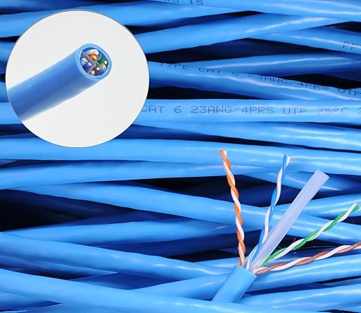 New 300ft Blue RJ45 CAT6 Ethernet LAN Network Internet Computer Solid Wire 23 - Image 4