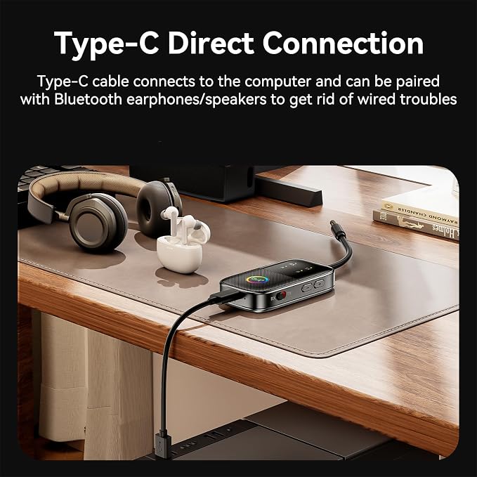 Bluetooth 5.2 Transmitter Receiver aptX Adaptive/Low Latency/HD Bluetooth - Image 8