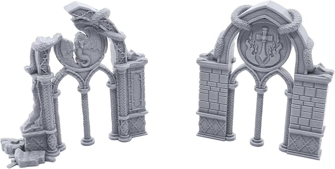 Dragon Archways by Printable Scenery, 3D Printed Tabletop RPG Scenery and by EnderToys