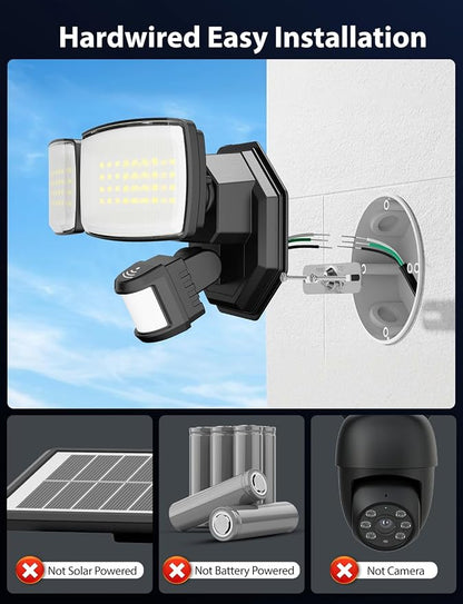 Onforu 32W 3200LM Smart Outdoor Security Light, WiFi Motion Sensor Flood Light - Image 8