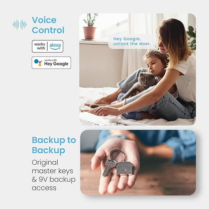 Lockly Secure Pro Smart Deadbolt Lock — Fingerprint Keyless Entry, PIN Genie® - Image 7