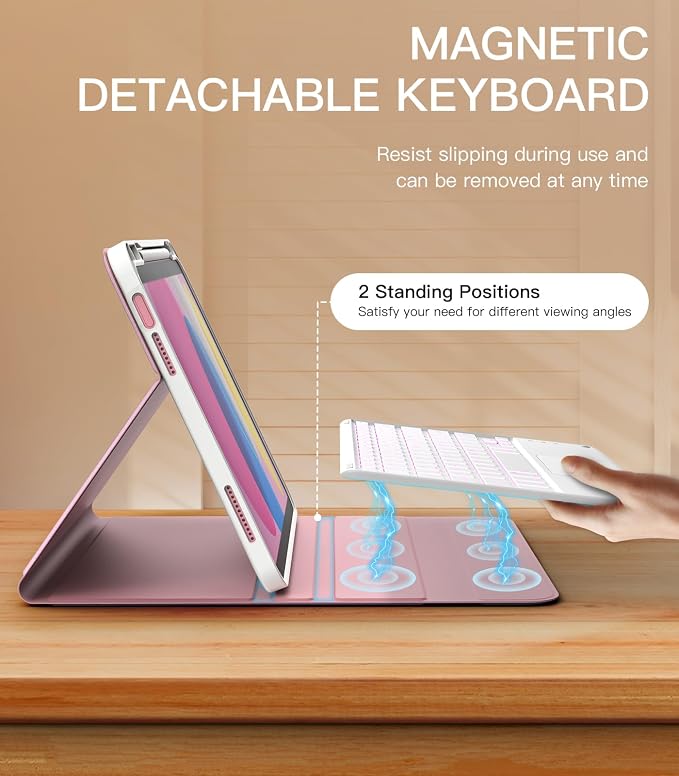 MoKo Touch Keyboard Case for iPad 11th Generation 11 inch 2025, iPad 10th - Image 5