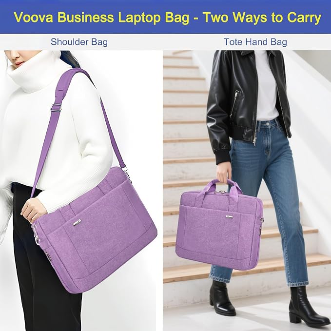 Voova Laptop Bag Case 17 17.3 Inch Computer Sleeve Messenger Bag - Image 8