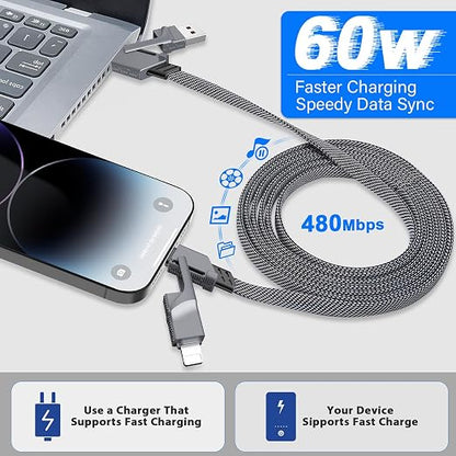 4-in-1 USB C Cable for Lightning Cable - Image 3
