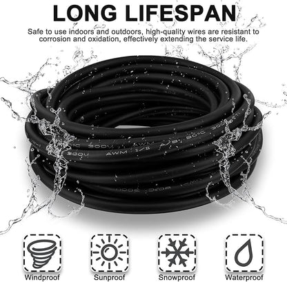 M12 Male 4 Pin Right Angle Connector Aviation Socket Electrical Cable 6.5Ft/2M - Image 4