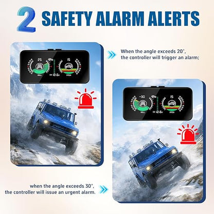 X50 Car Inclinometer for Off-Road Driving, 6-Axis Gyroscope, Two Alarm Modes - Image 3