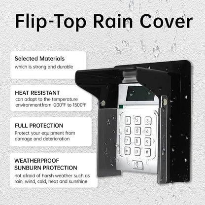 Doorbell Rain Cover, Gate Outdoor Keypad Cover, Universal Flip-Open Rain Shield - Image 3