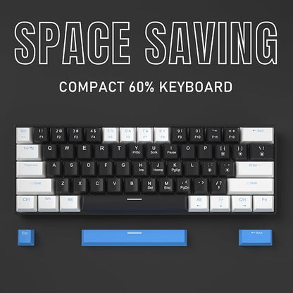 60% Mechanical Gaming Keyboard, Detachable Type-C Cable Mini Keyboard - Image 3