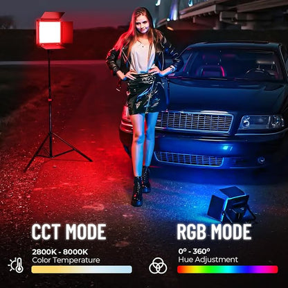 Mettlelite LS800C RGB Light Stick and Mettlelite SPL210C LED Video Light Full - Image 7