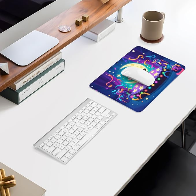 ITNRSIIET Mouse Pad Non-Slip Rubber Base Smooth Surface Stitched Edges - Image 7