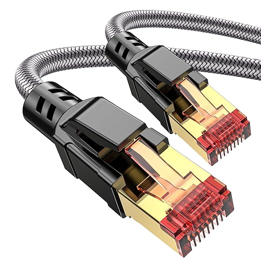 Cat 8 Ethernet Cable 50 ft, 40Gbps 2000Mhz High Speed Gigabit LAN Internet by Ltemziiy