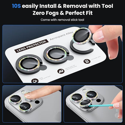 WSKEN for iPhone 16 Pro/iPhone 16 Pro Max Camera Lens Protector - Image 6