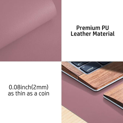 Aothia Leather Desk Pad Protector, Mouse Pad, Office Desk Mat, 31.5" x 15.7" - Image 7