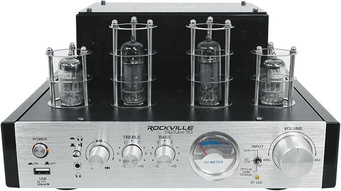 Rockville BluTube SG 70W Home Theater Tube Amplifier Stereo Receiver, by Rockville