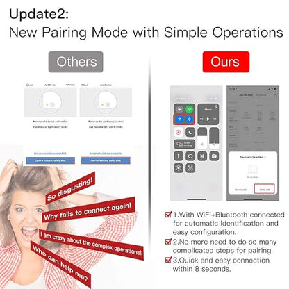 MOES WiFi RF Smart Light Dimmer Switch, Smart Life/Tuya APP Relay Status - Image 6
