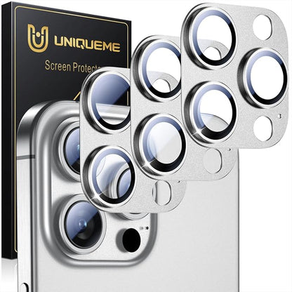 UniqueMe for 3 Pack iPhone 15 Pro/iPhone 15 Pro Max Camera Lens Protector by UniqueMe
