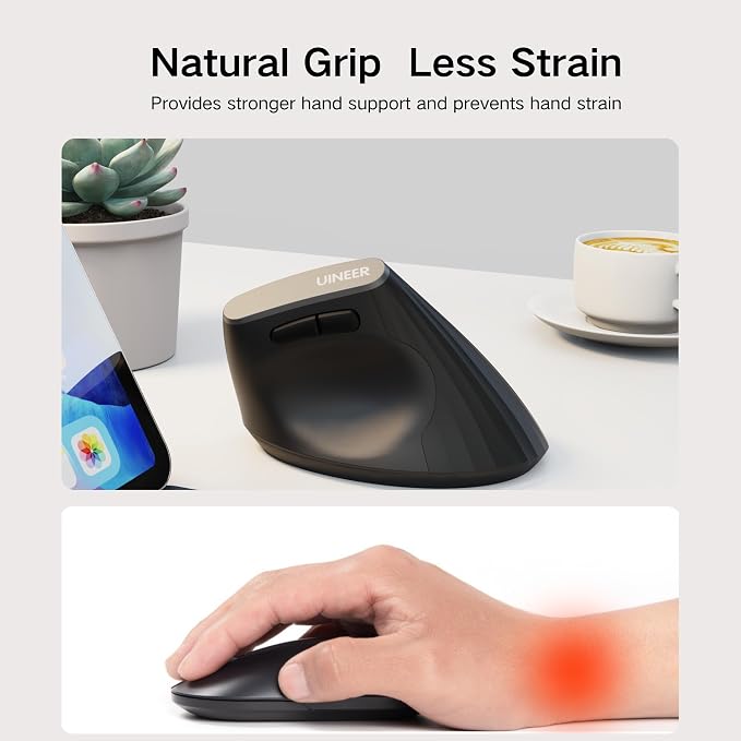 Vertical Mouse Wireless, Rechargeable - Image 3