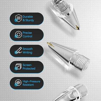 Chrome Metal Tips for Apple Pencil Pro/1st/2nd & USB-C, 2 Pack Durable Pencil - Image 7
