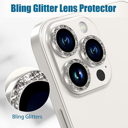 AGVEE 3+3 6 Pack for iPhone 15 Pro 6.1" / 15 Pro Max 6.7" Camera Lens Cover - Image 5