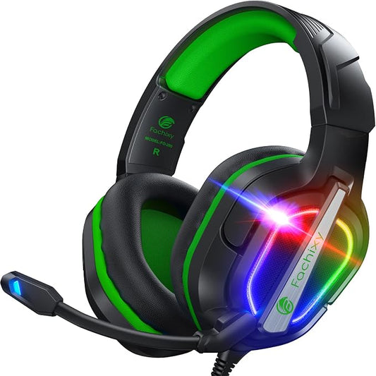 FC200 PC Gaming Headset for PS4, Xbox One, Noise Canceling Headphones by FachixyUS