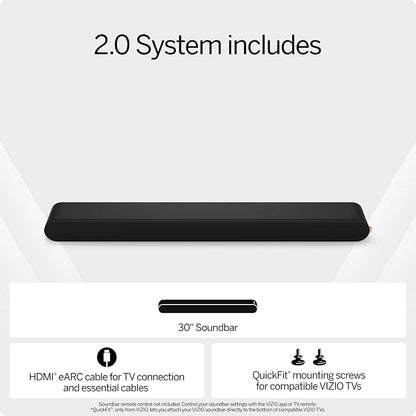 VIZIO 2.0 Soundbar w/Dolby Atmos & DTS:X, QuickFit™ Compatible – SV200M-08 - Image 5