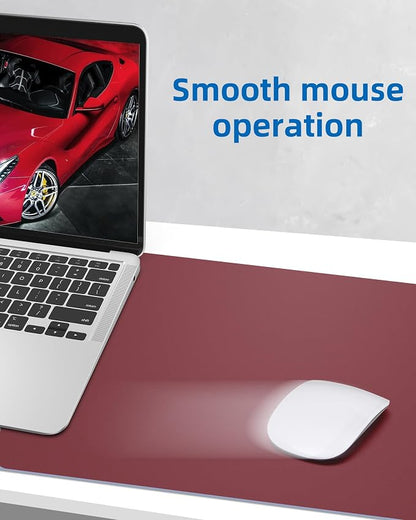 AFIING Leather Desk Pad Protector, Mouse Pad, Office Desk Mat, Non-Slip PU - Image 5