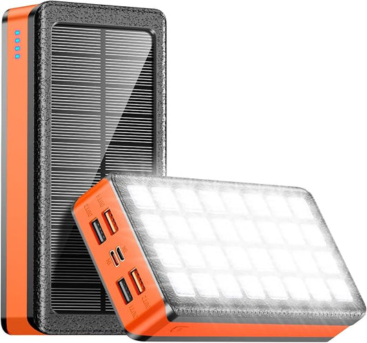 Solar Charger Power Bank 66800mAh Portable Charger by AEECESTORE