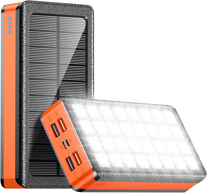 Solar Power Bank 66800mAh Portable Charger by AEECESTORE