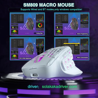 SM809 Pro Wireless MMO Gaming Mouse - Image 4