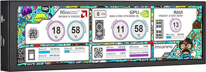 wisecoco 8.8 Inch Computer Secondary Screen CPU Temperature Monitor by wisecoco
