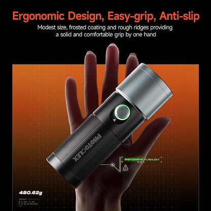 PHOTOOLEX 4 Colors Photography Flashlight, 8400mAh Power Portable Spotlight - Image 7