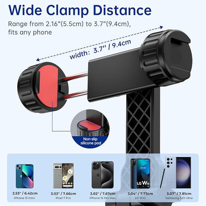 SYNCWIRE Tripod Phone Mount, Universal Smartphone Mount Adapter - Image 5