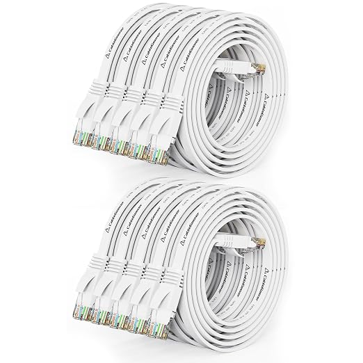 Cat 6 Ethernet Cable 3ft Flat Internet Network Cables by CableGeeker