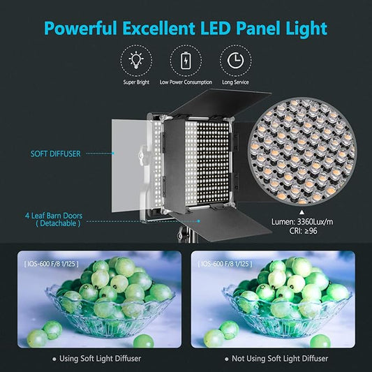 Neewer Professional Metal Bi-Color LED Video Light - Image 2