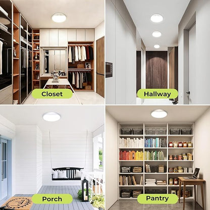 hepside 4 Pack Motion Sensor Ceiling Light Wired, 3000K/4000K/6500K LED Flush - Image 6