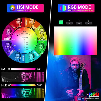 GVM 300C RGB Video Light, 300W Studio Light 2000K-10000K, 200 Lux@ 1m - Image 2