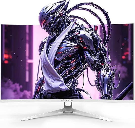 CRUA 32" Curved Gaming Monitor, 144Hz/160Hz 4K UHD 1500R VA Screen, Supports - Image 2