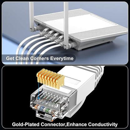 Cat 6 Ethernet Cable 5ft Flat Internet Network Cables - Image 5
