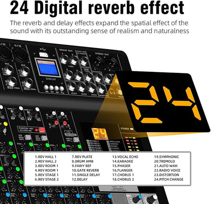 Audio Mixer Bluetooth G-MARK Professional Mixer Usb Interface Sound Board - Image 3