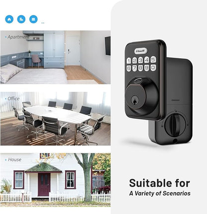 Fingerprint Door Lock, Zowill Keyless Entry Door Lock Keypad Deadbolt - Image 9