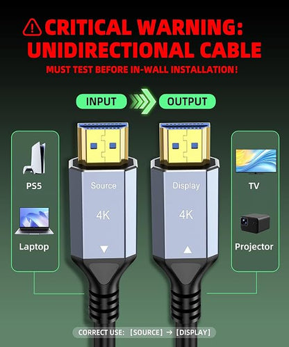 Fiber Optic HDMI Cable, Active Optical Cable High Speed HDMI Cord - Image 2
