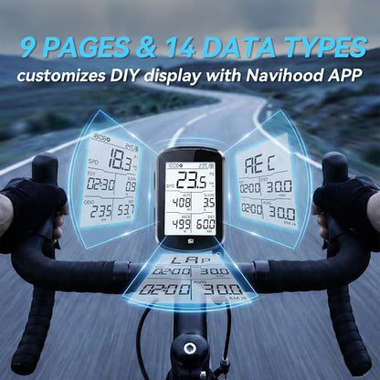 S1 Entry Level GPS Bike Computer Wireless, Laminated 2.8" Screen, Ultra Thin - Image 4
