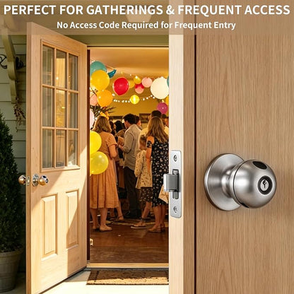 Fingerprint Door Lock, Self-Learning Biometric Smart Door Knob | 4 Modes - Image 6