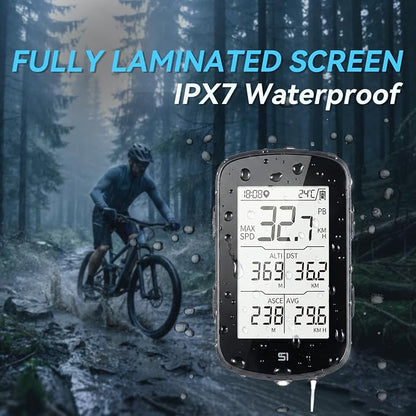 S1 Entry Level GPS Bike Computer Wireless, Laminated 2.8" Screen, Ultra Thin - Image 5