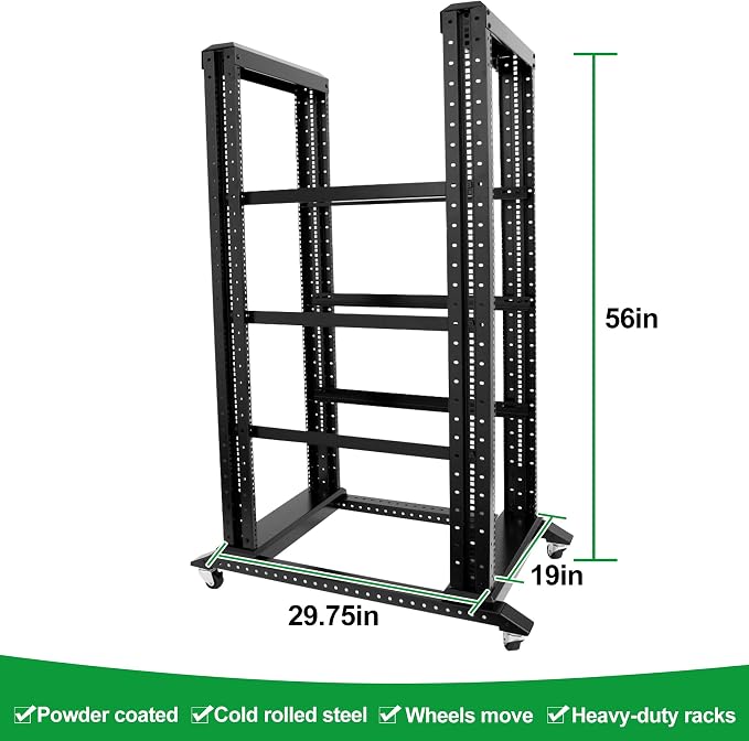 27U Server Rack/4-Post 19in Network Rack/Open Frame Rack - Image 2