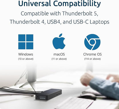 Kensington SD4760P 11-in-1 USB-C Docking Station Triple Monitor DisplayLink - Image 5