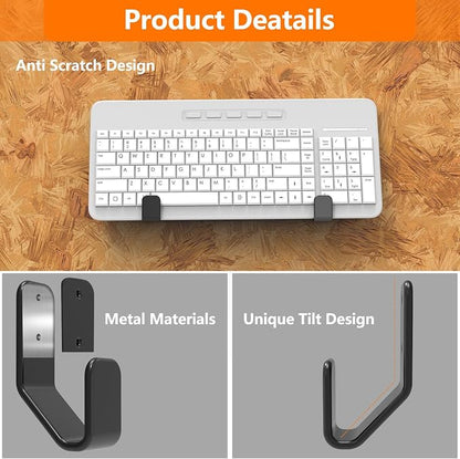 4 PCS Keyboard Wall Mount Storage, Keyboard Wall Holder, Keyboard Wall Rack - Image 3