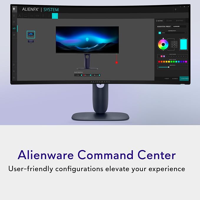 Alienware 34 240Hz QD-OLED Curved Gaming Monitor - Image 8